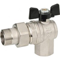 Кран шаровый американка угловой Bugatti Oregon 1/2