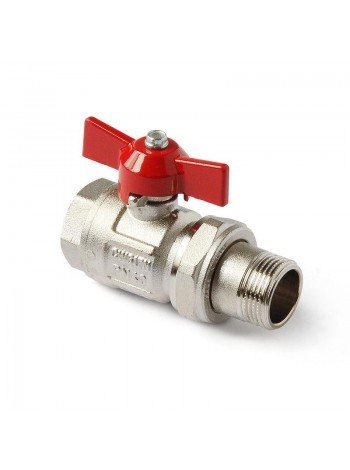 Кран шаровый американка 1/2" бабочка IDEAL ITAP (098)